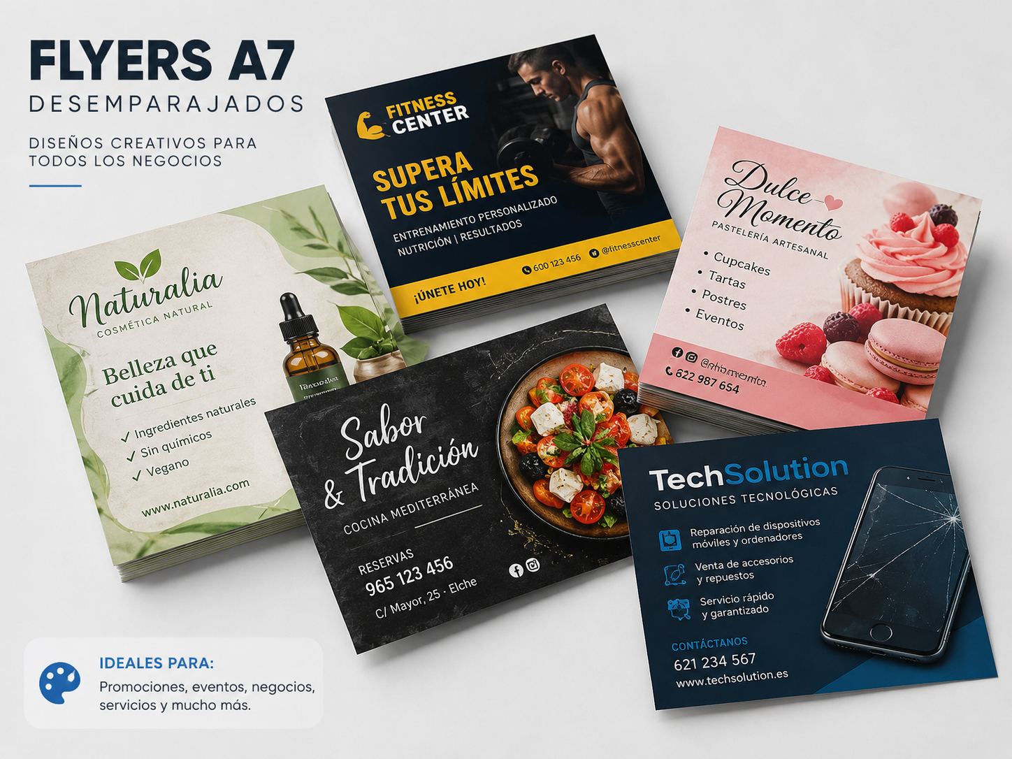 Flyers A7 (7,5x10cm) 4+4